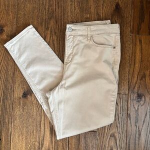 Old Navy Rockstar Super Skinny High Rise Pants in Light Beige